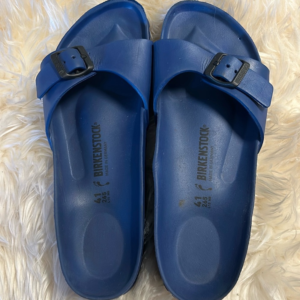 Birkenstock Women’s Madrid Waterproof EVA Sandal Blue Size 10
